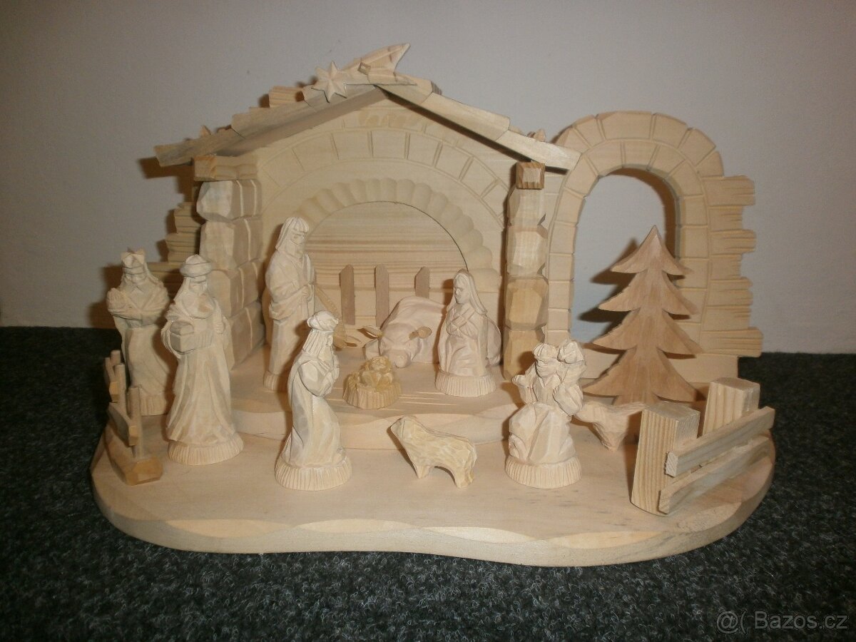 Český dřevěný betlém 14B6 - 3