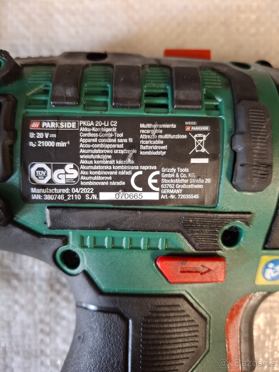 Aku vrtačka PARKSIDE PKGA 20-Li C2 - 3