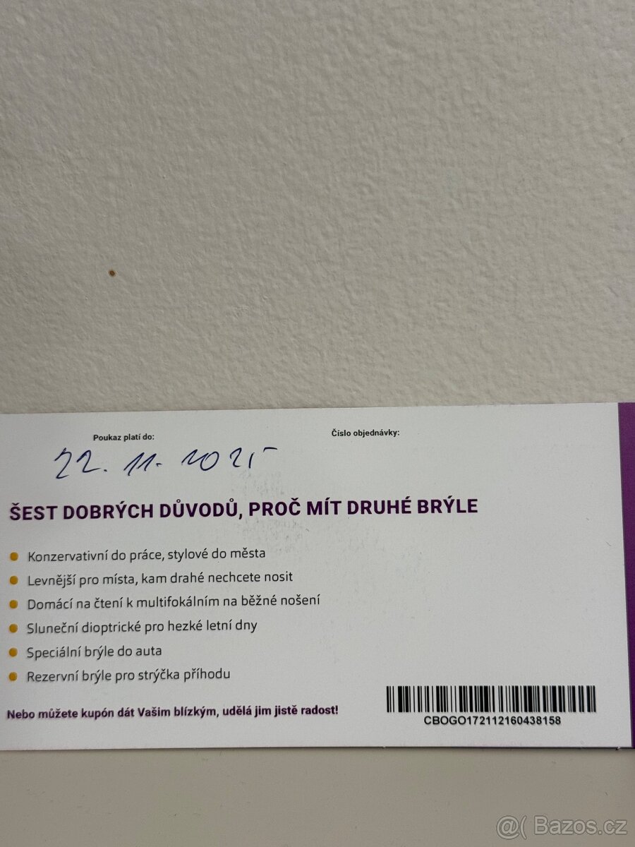 Poukaz na brýle - 3