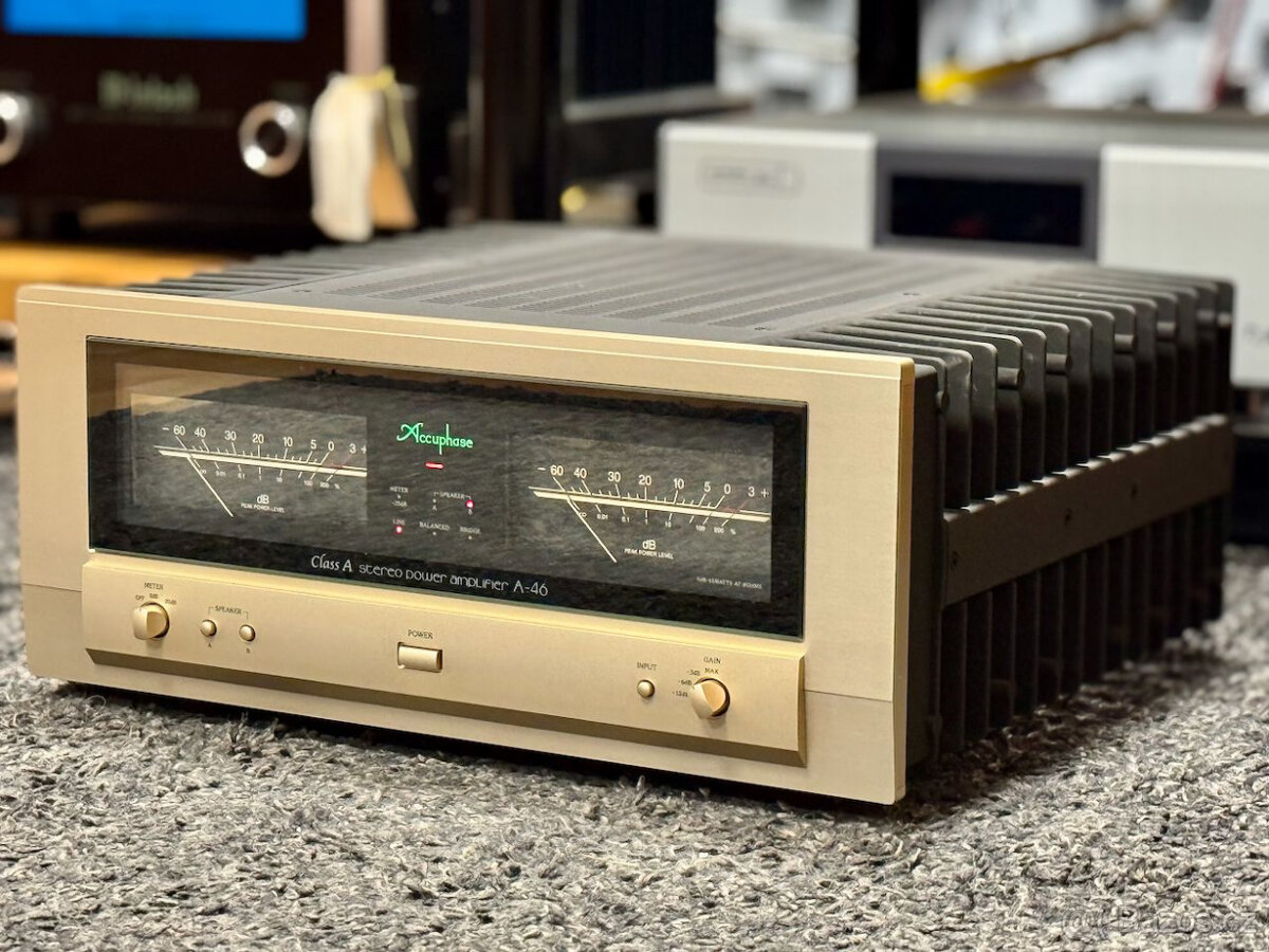 Accuphase A-46 - špičkový koncový zesilovač - třída A - 3