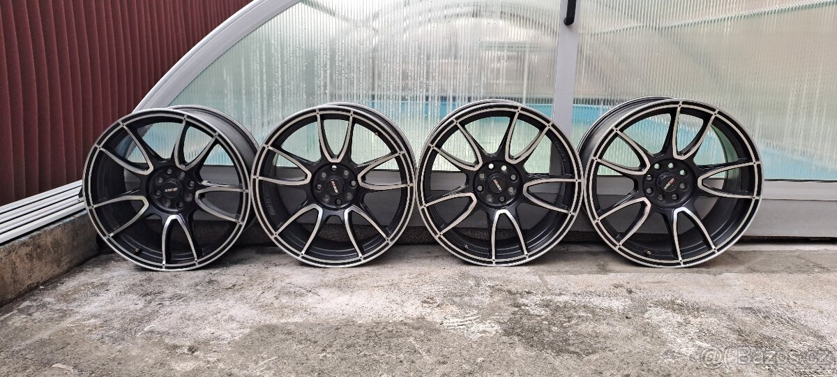 Alu kola ,zimní sada.4x100,4X108 R 18 nové zimní pneu. - 3