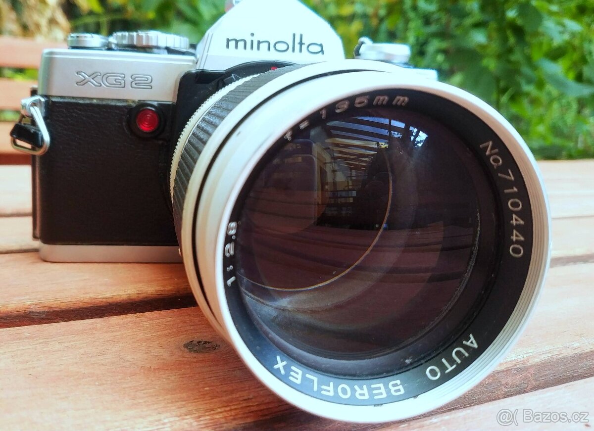 Minolta XG2 Beroflex 135mm f1:2.8 fotoaparát Nové baterie - 3