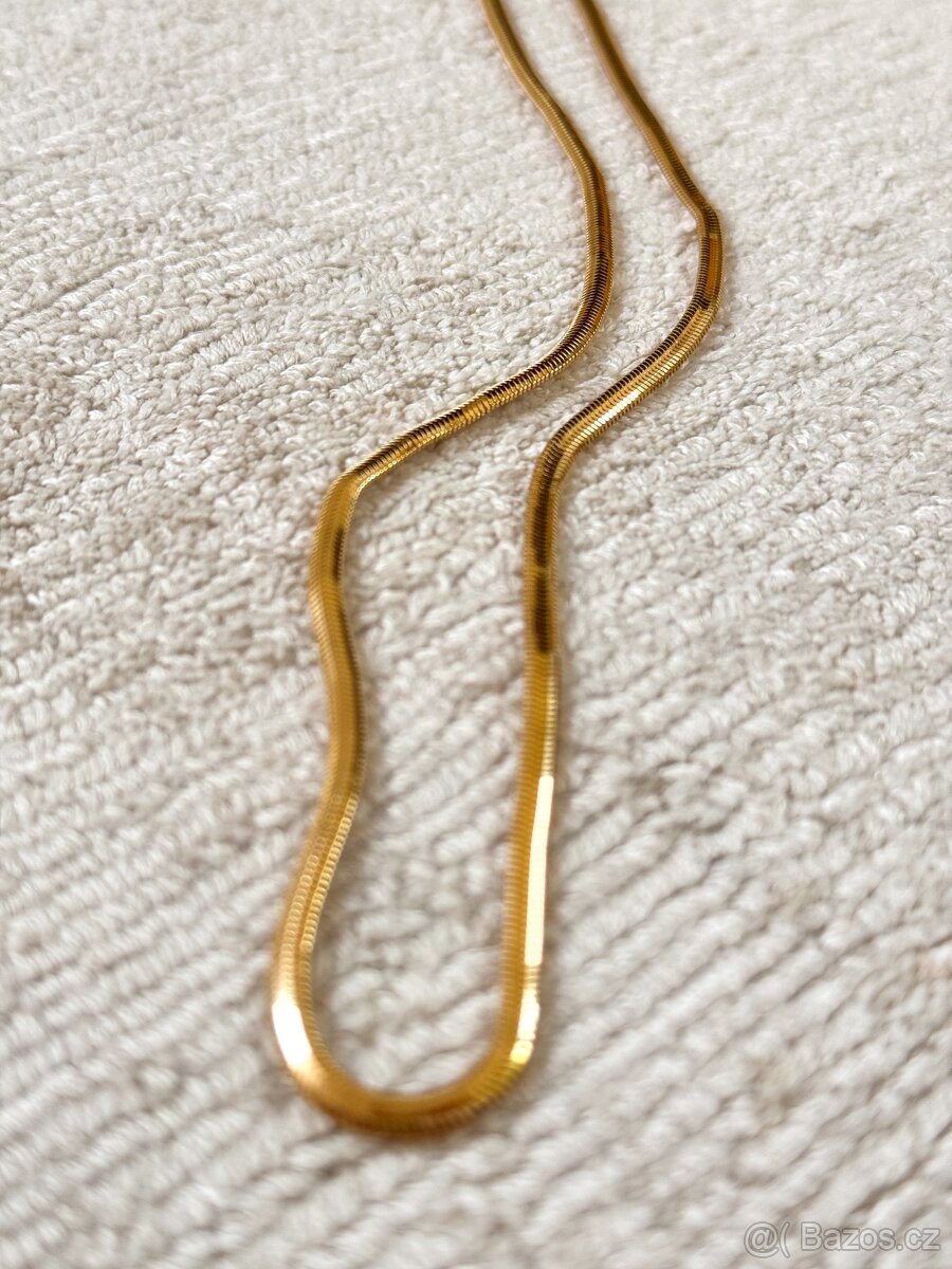 18k zlatý luxusní řetízek Snake - nový model 2025 - 3