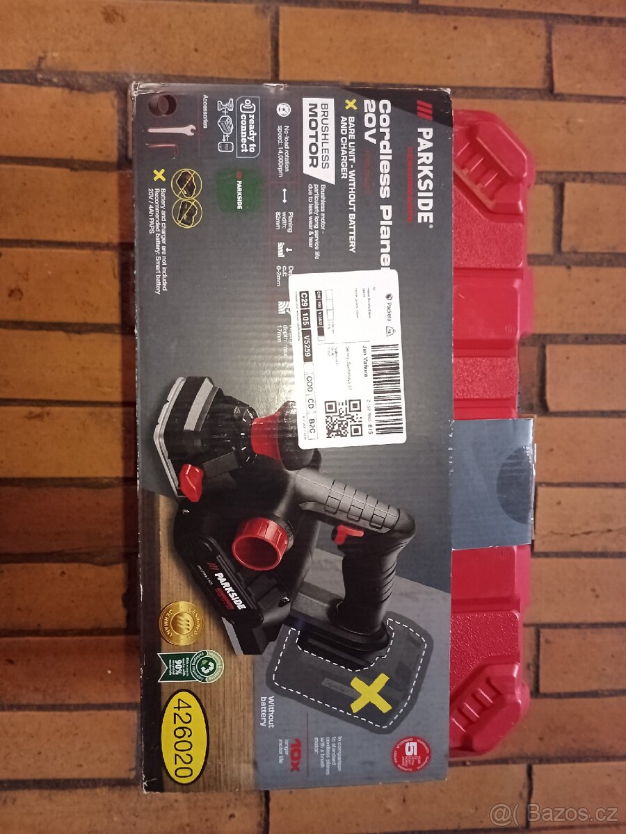 Akumulátorový hoblík parkside performance ppha 20-li B2 - 3