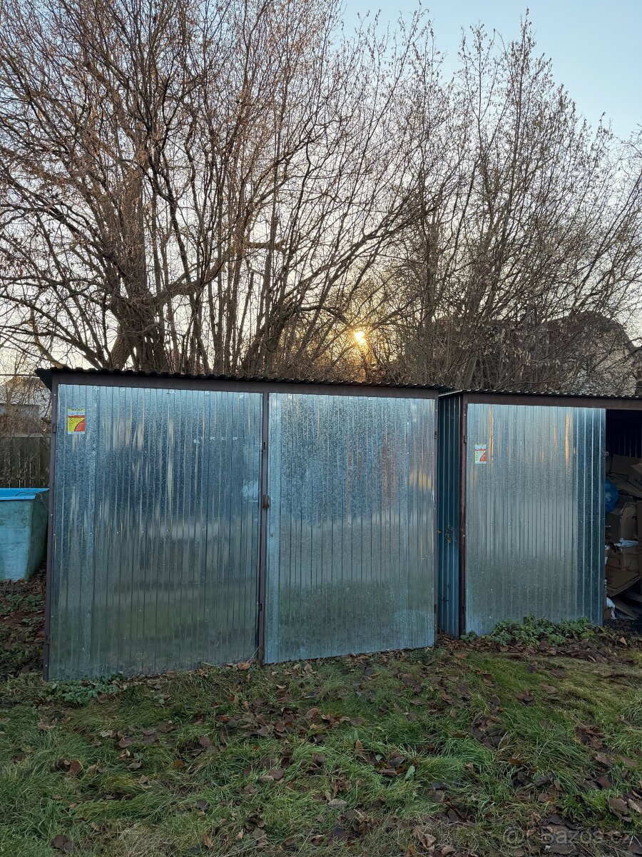 Plechový sklad / Garáž cca 4x3 - 3