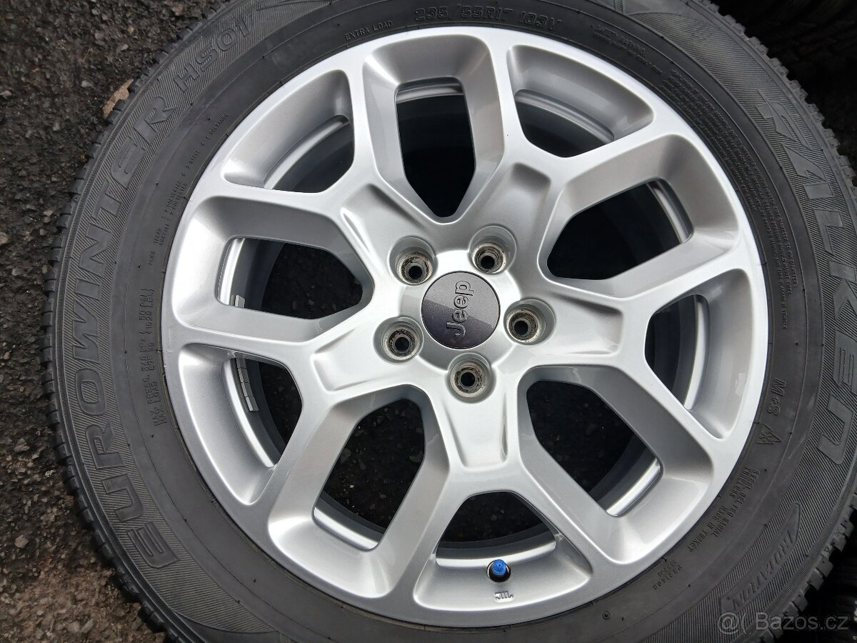 Prodám sadu Orig ALU kol Jeep 235/55R17 zimní - 3