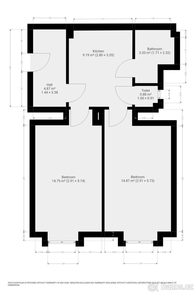 Pronájem bytu 2kk 47m² - 3