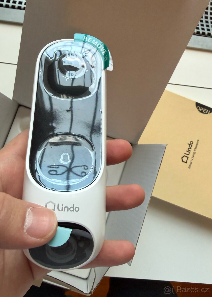 Lindo Pro Dual Camera Video Doorbell 2K, bateriový, zvonek - 3