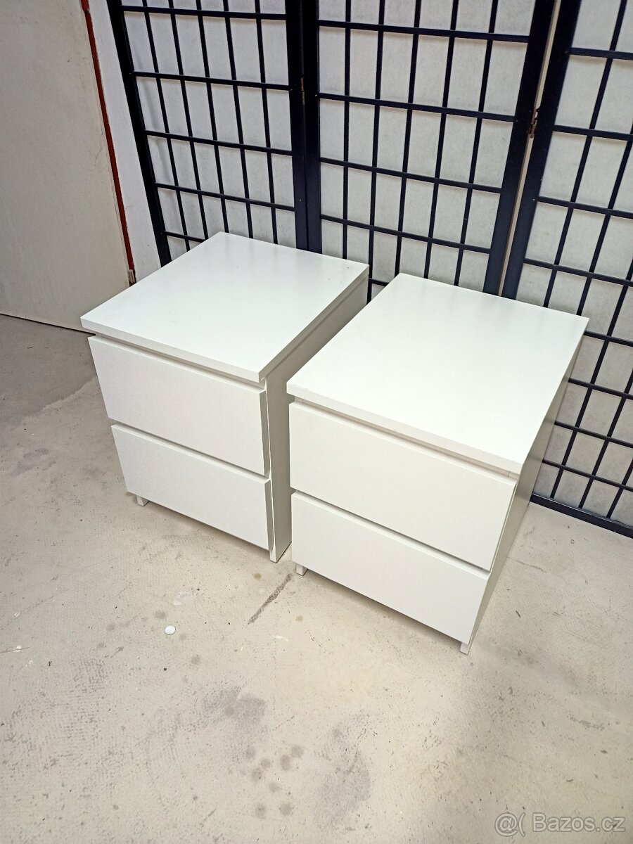 Prodám 2 x hezké noční stolky IKEA MALM. - 3