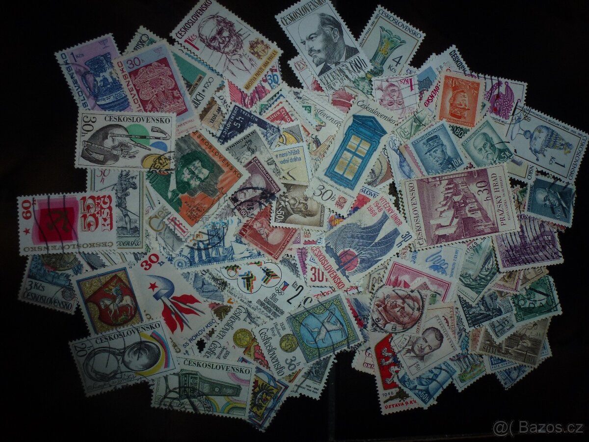 Poštovní známky Československo přes 1000 ks - 3