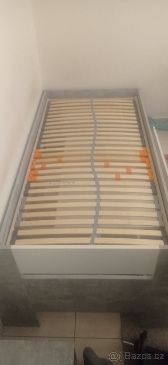 🛏️ Jednolůžko 90×200 cm + lamelový rošt - 3