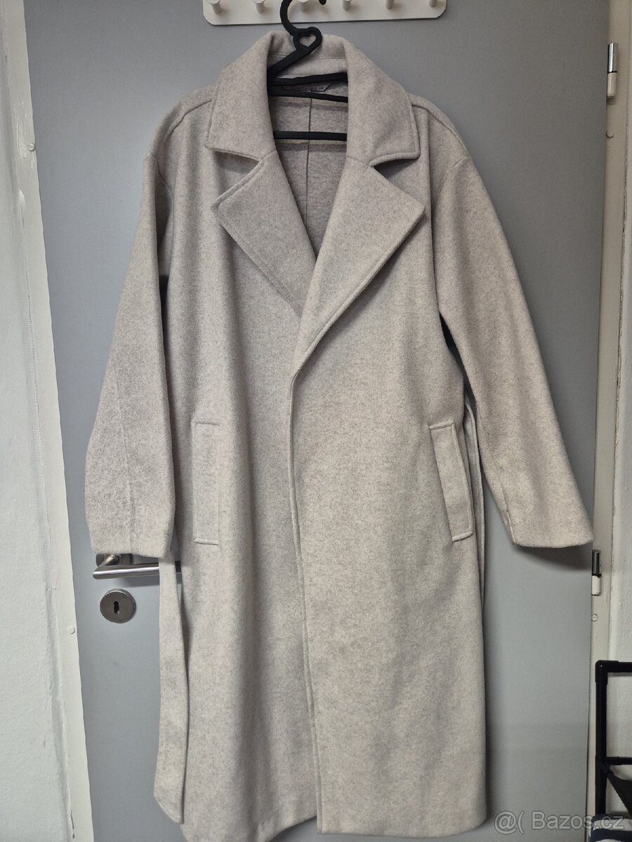 béžový dámský kabát – jako nový - 3