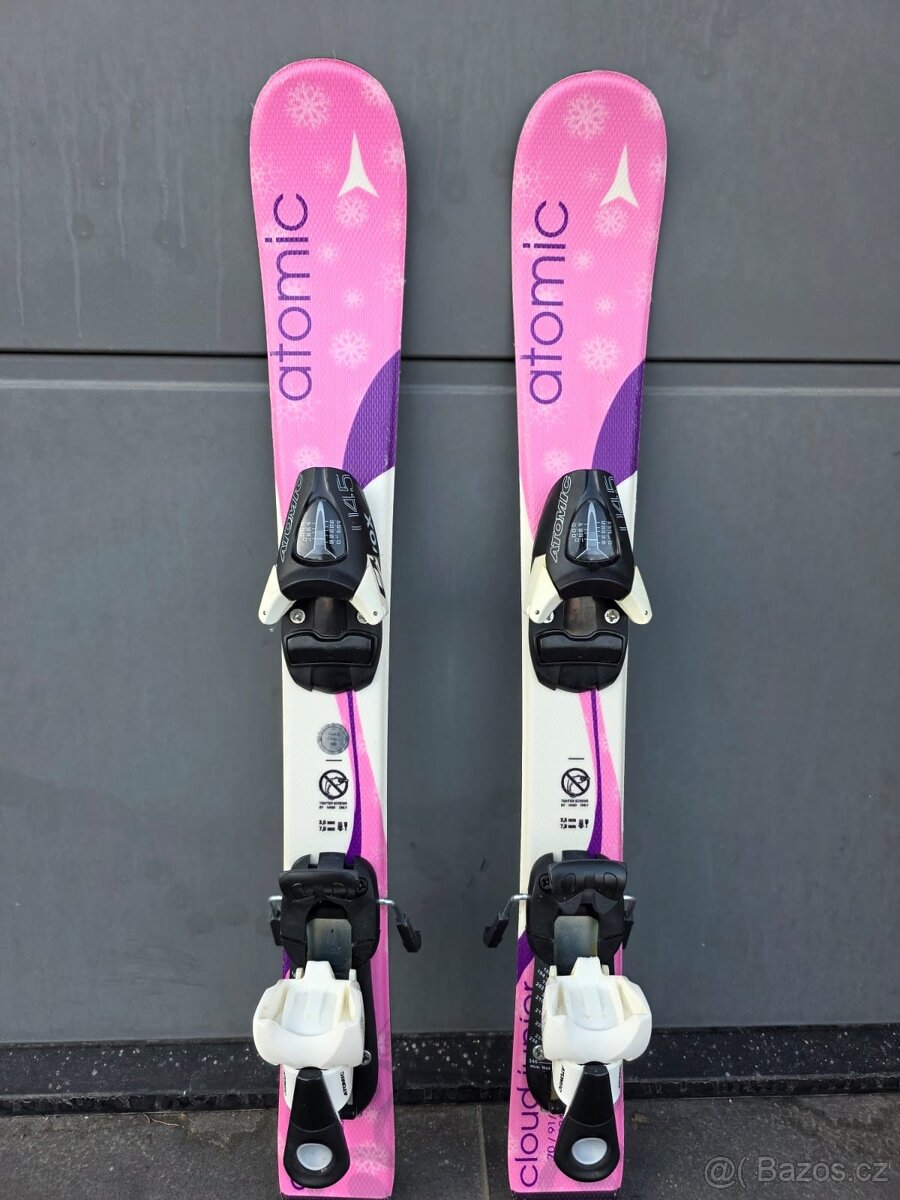 Dětské lyže ATOMIC, 70 cm + lyžáky + přilba - 3