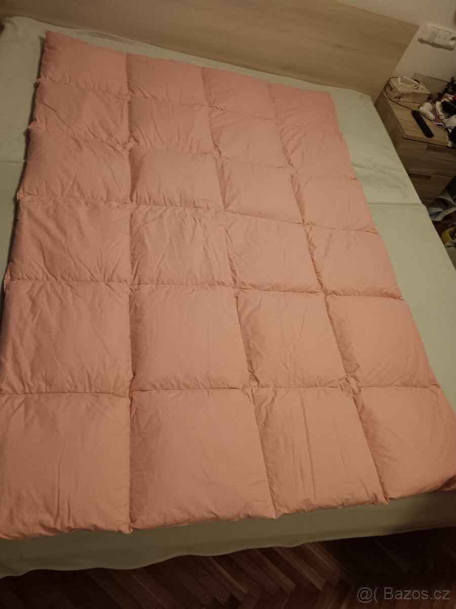 prošívaná deka 130x185 cm růžová - 3