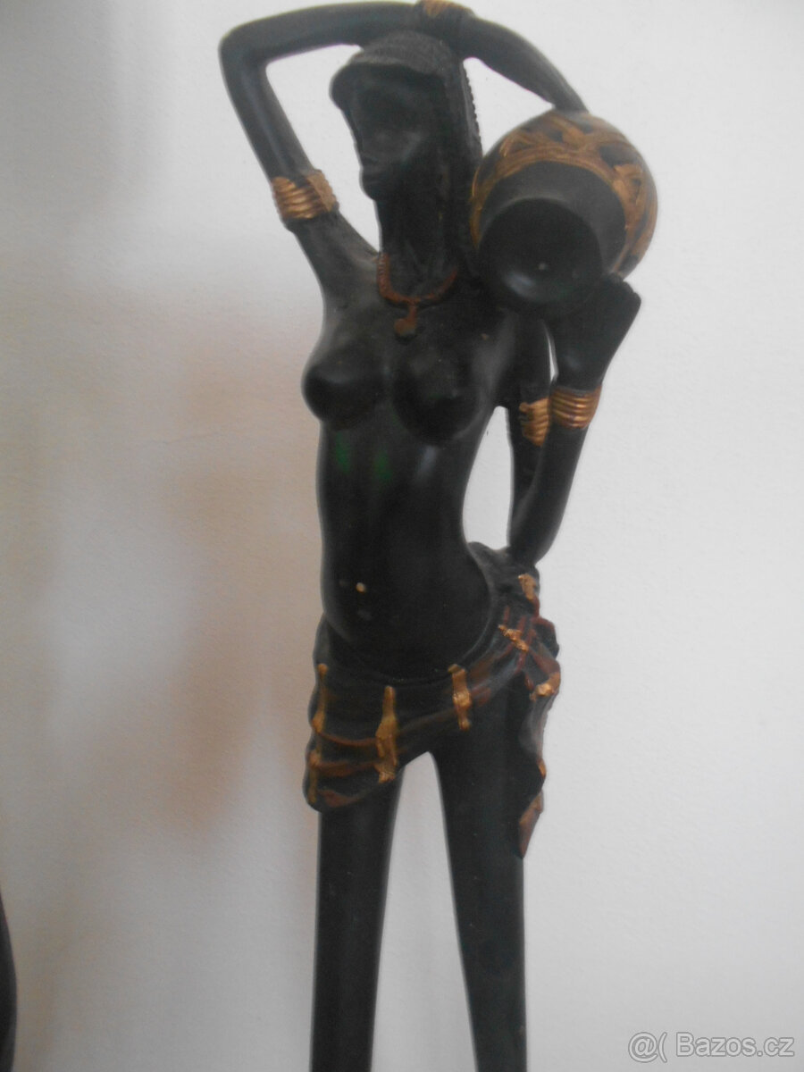 2 Africké vyřezávané sošky - 3