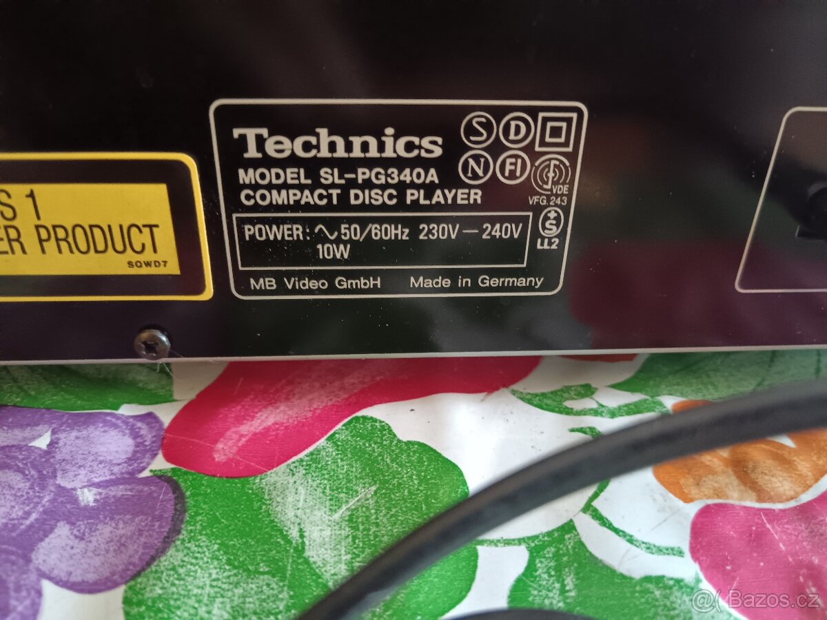 COMPACT DISC PLAYER/TECHNICS SL-PG340A/MASH/JAPAN - 3