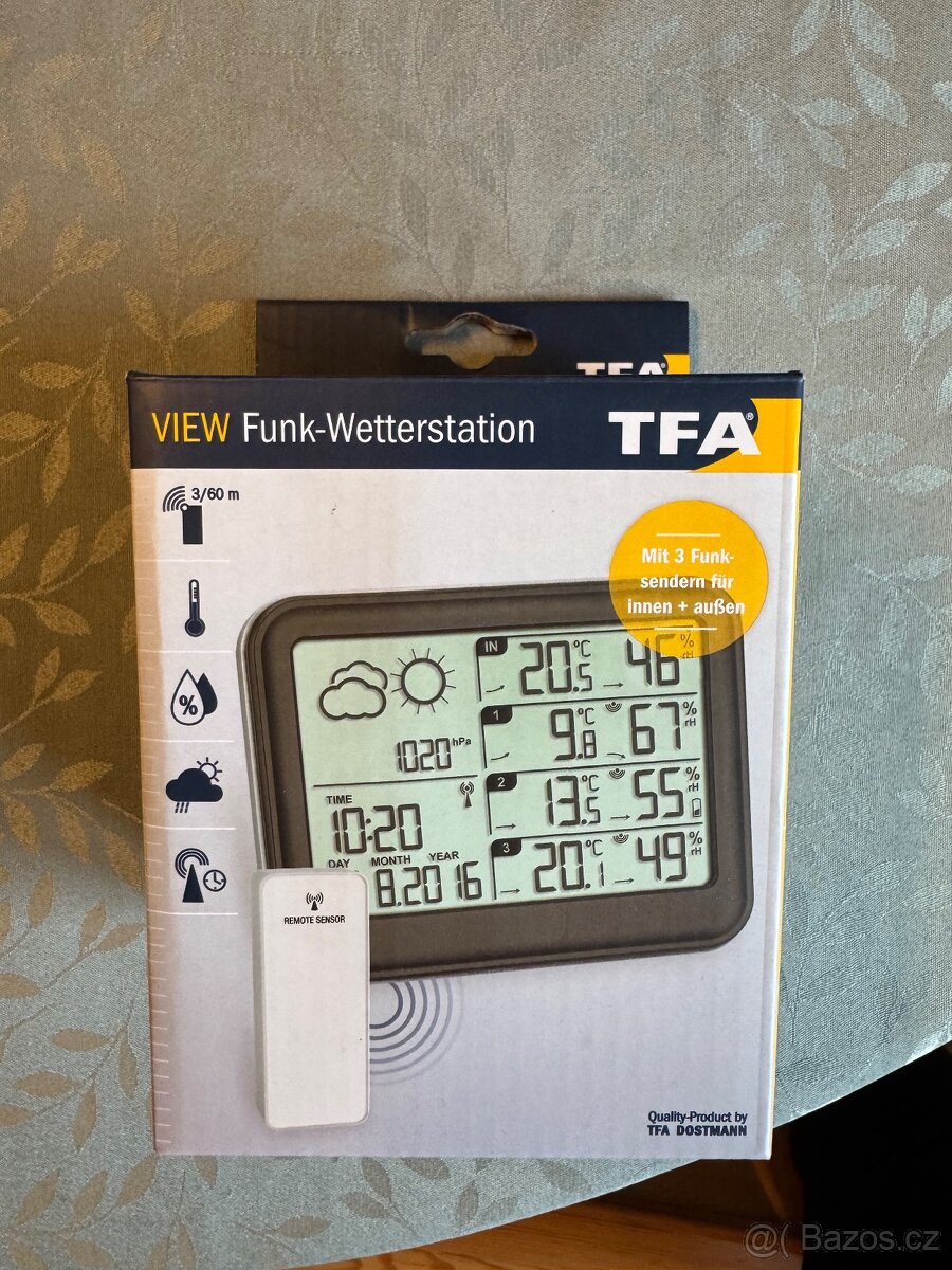 Meteorologická stanice TFA 35.1142.01, černá - 3