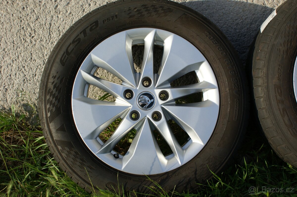 hezka original alu kol Skoda R16 s pneu take Seat VW Audi - 3
