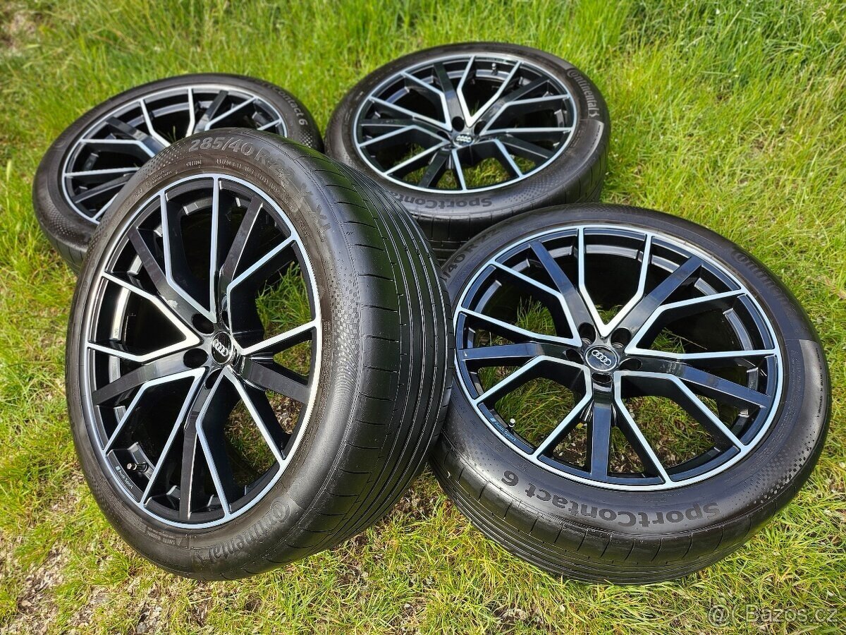 Kompletní letní orig. Audi Q8 SPORT - 285/40 R22 XL - 5x112 - 3