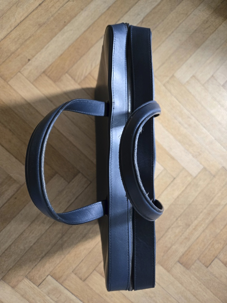 Pánská kožená taška Baldinini tmavě modrá - 3