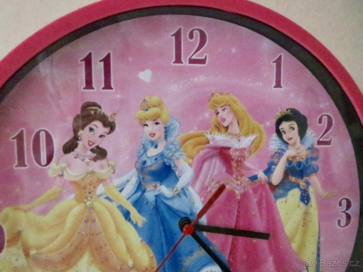 detske nástenné hodiny Disney Princezny - 3