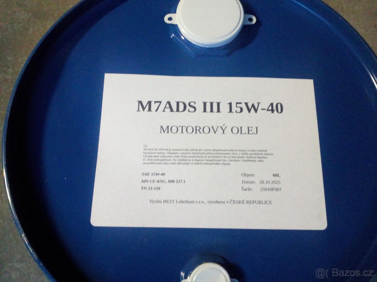 motorový olej M7ADSIII 15w40 - 3