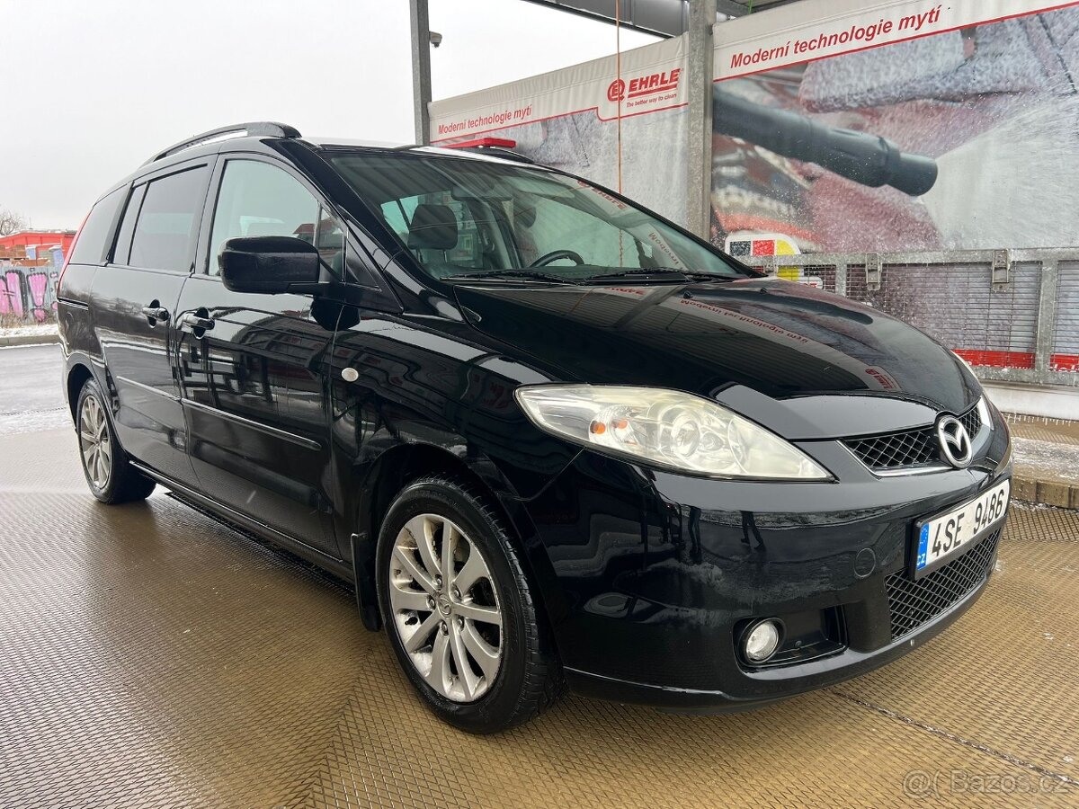 Mazda 5 2.0 D. Rok 2007. Tažné, 7místná. Tempomat. Klima - 3