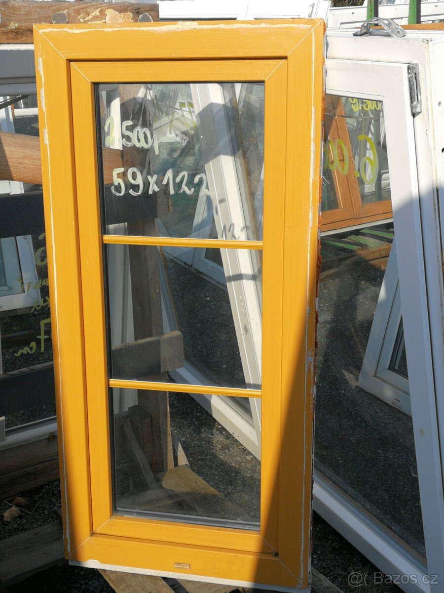 Okna světle hnědá použitá - 3