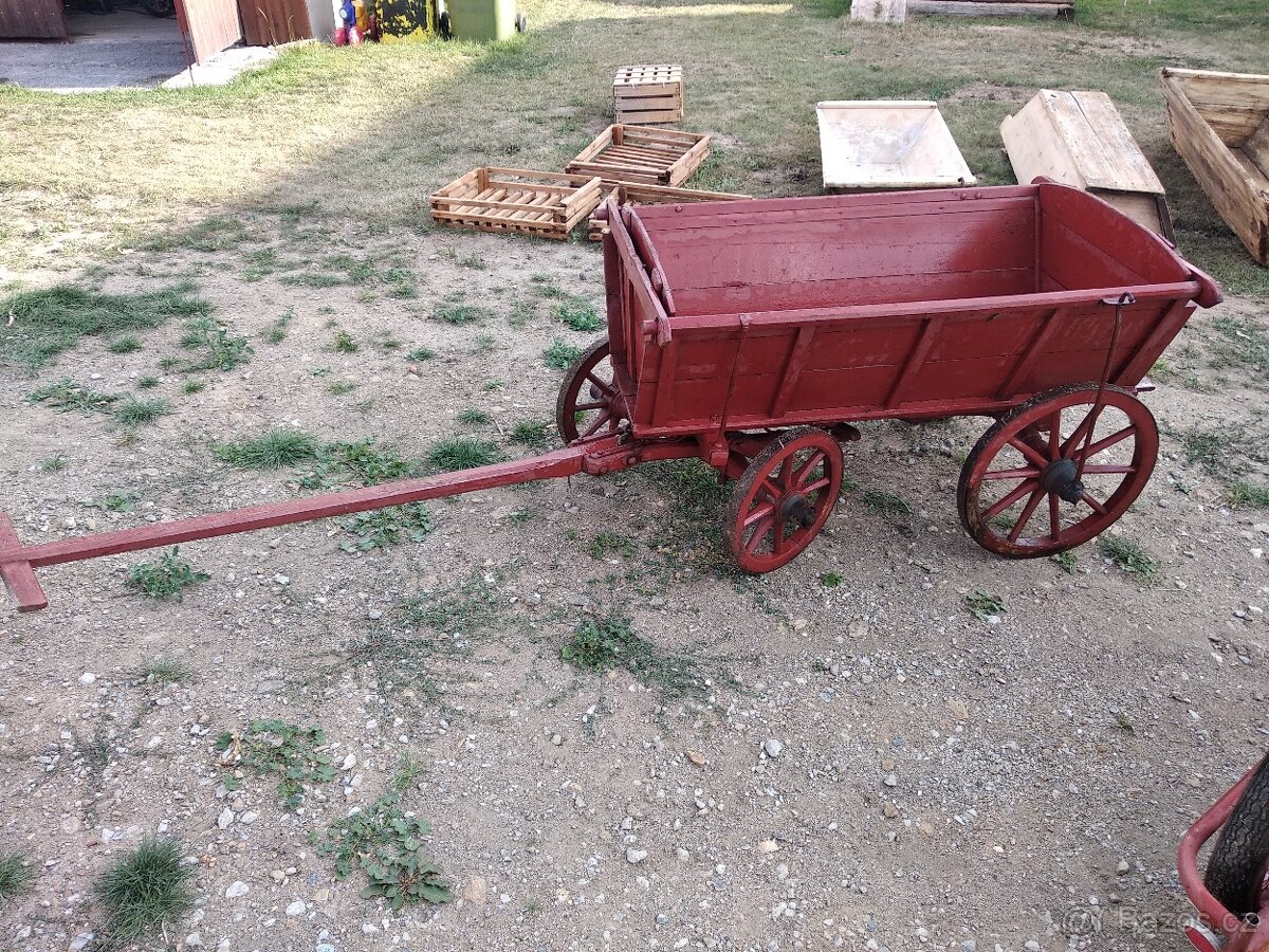 dřevěný vozík žebřiňák - 3