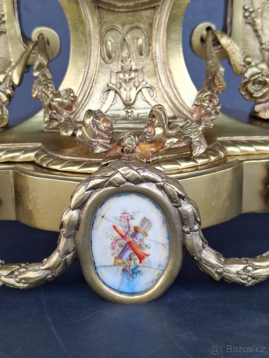 Francouzské bronzové hodiny - 3