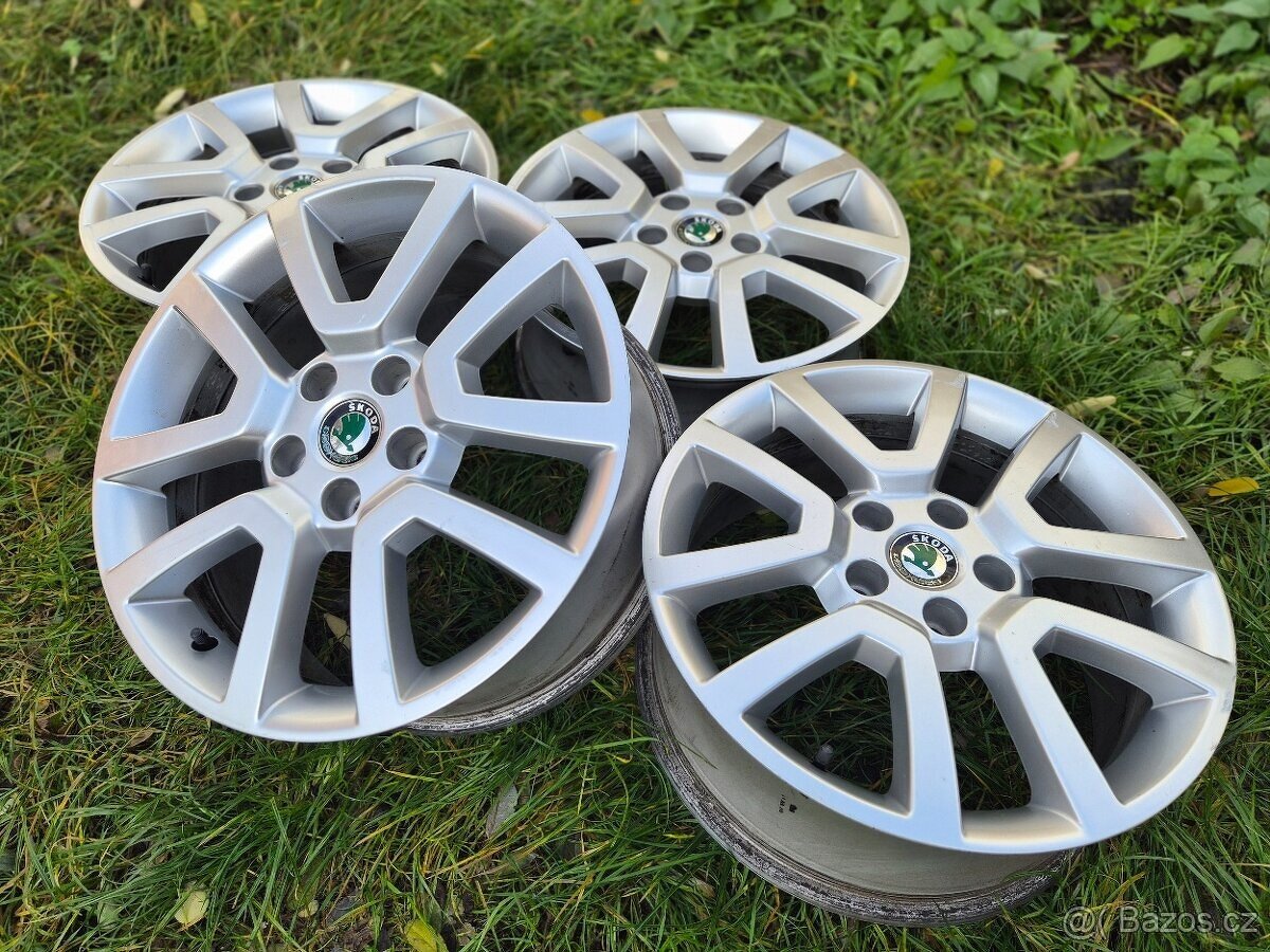 Sada originálních Alu disků Škoda Yeti - SPITZBERG - 7x17" - 3