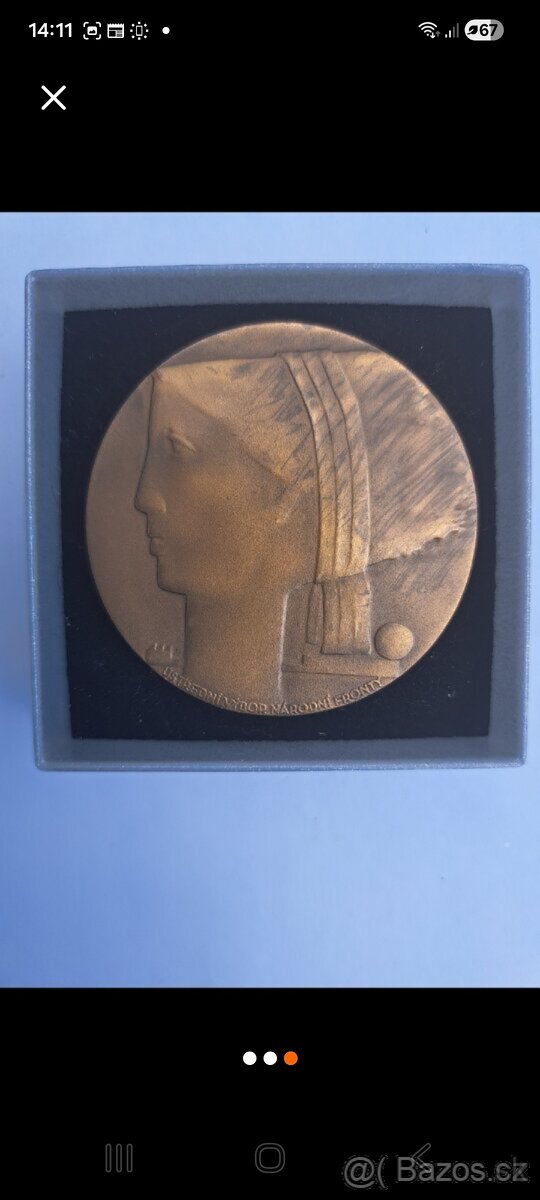 Bronz plaketa 1.CSR - 3