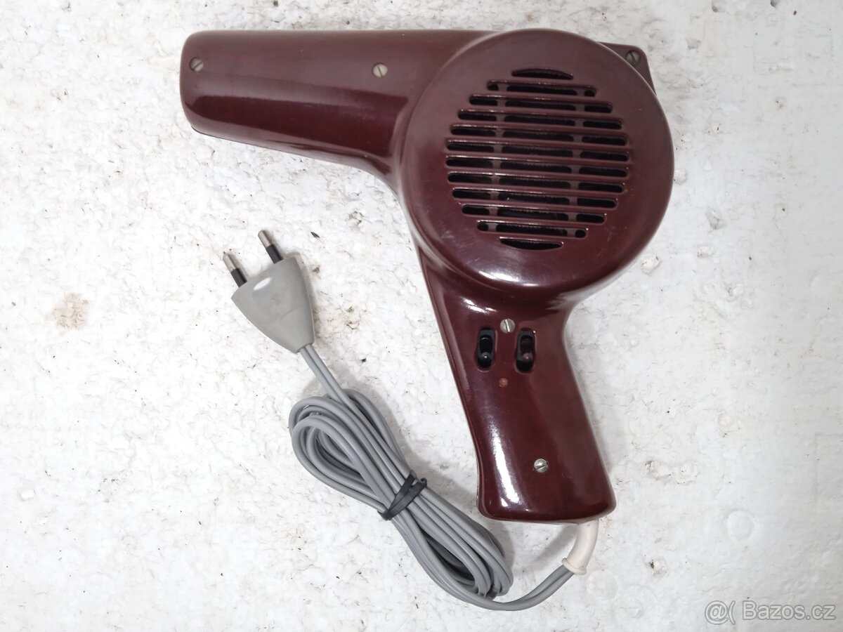 Retro Bakelitový Fén Elbe 60 - Top Stav - 3