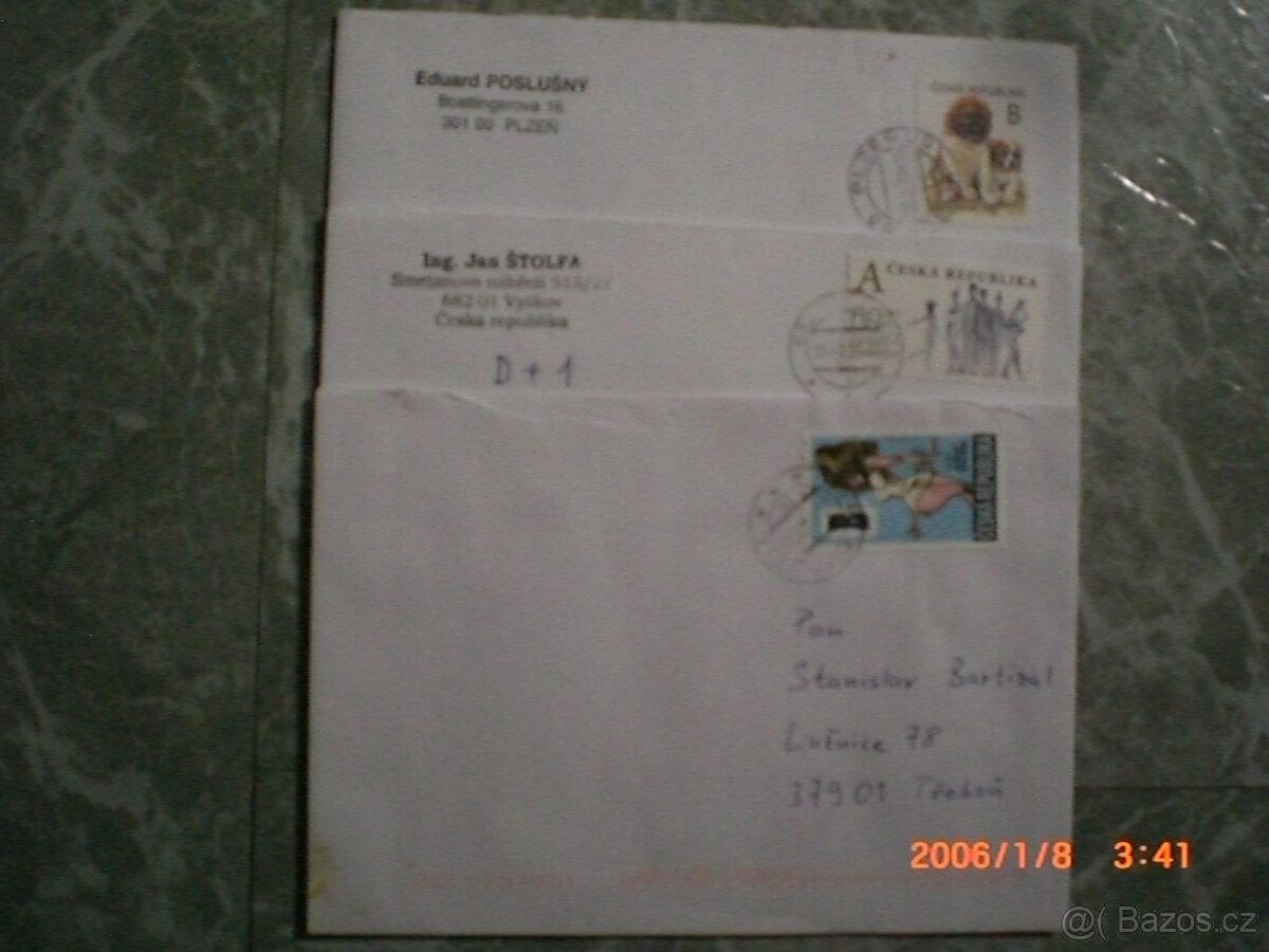 známky 3.obálky +bankovky - 3