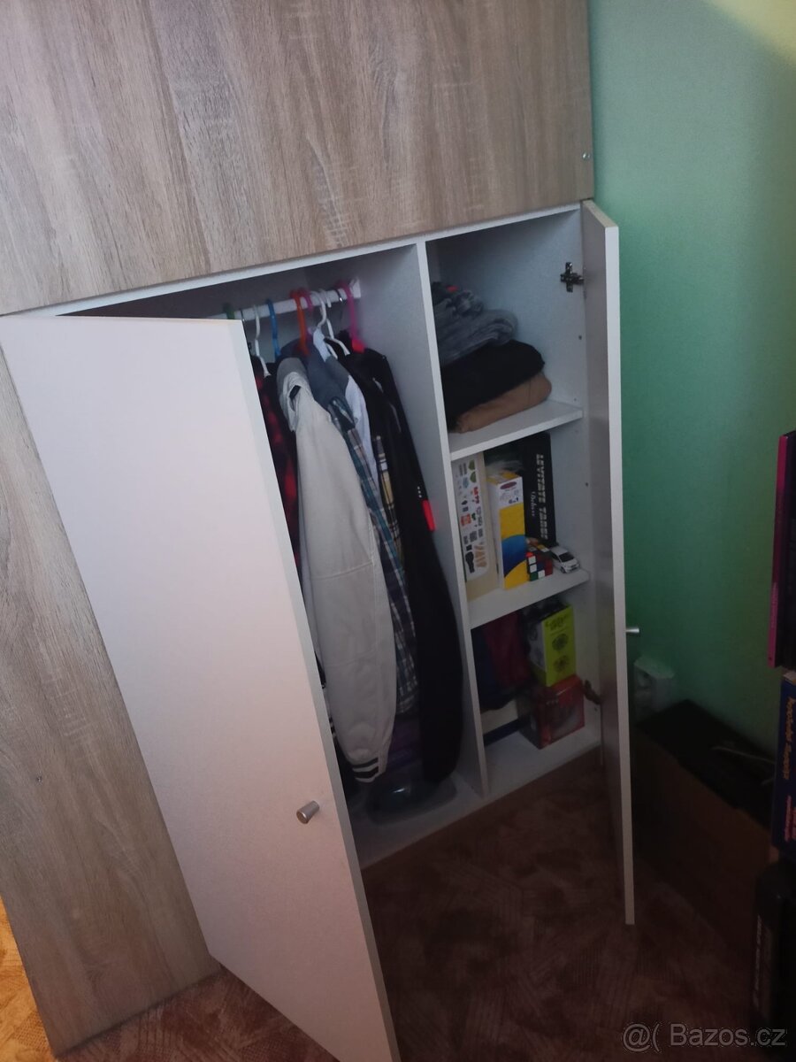 Patrová postel s boční skříní 2v1 - 3