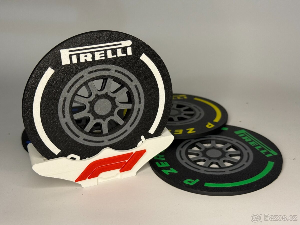 F1 Pirelli podtácky se stojanem - 3