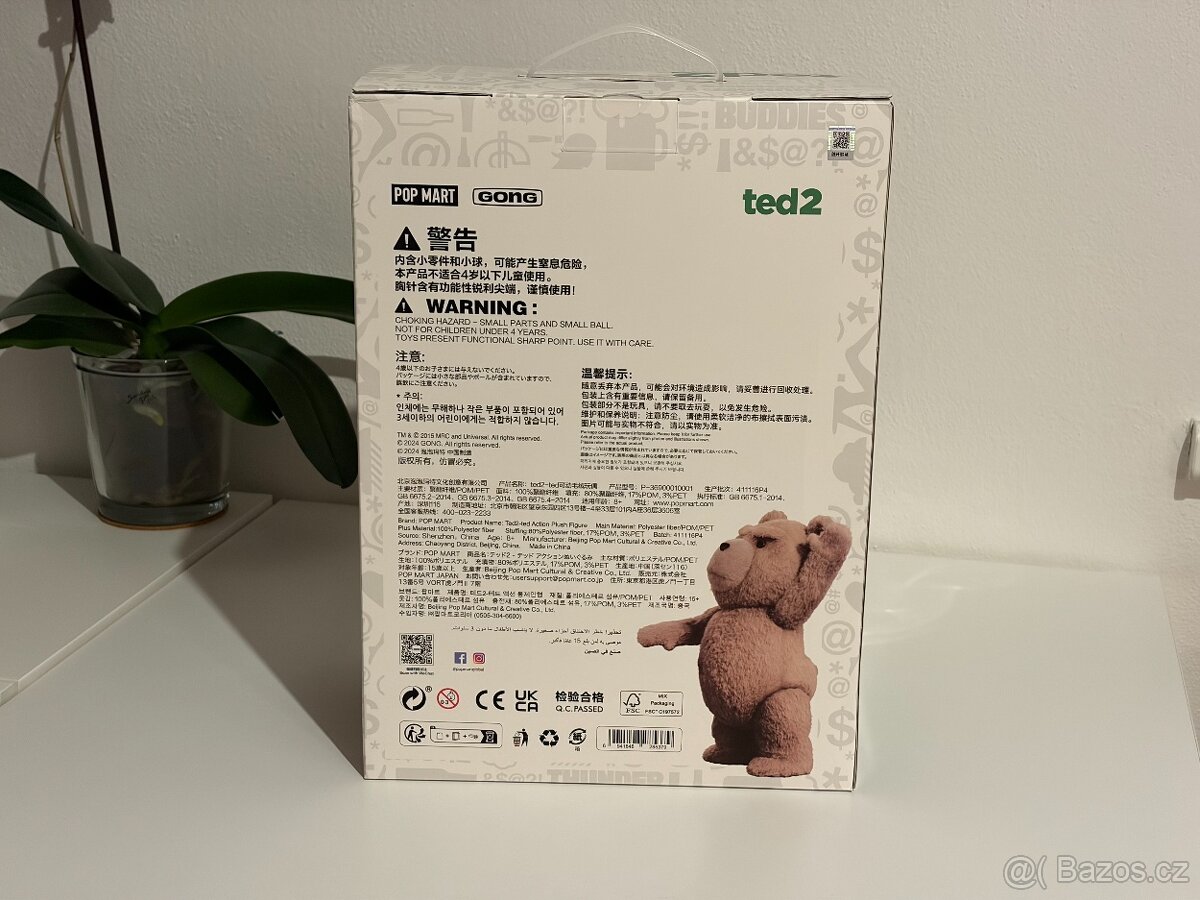 Originál POP MART plyšová postavička Méďa - TED2 - 3