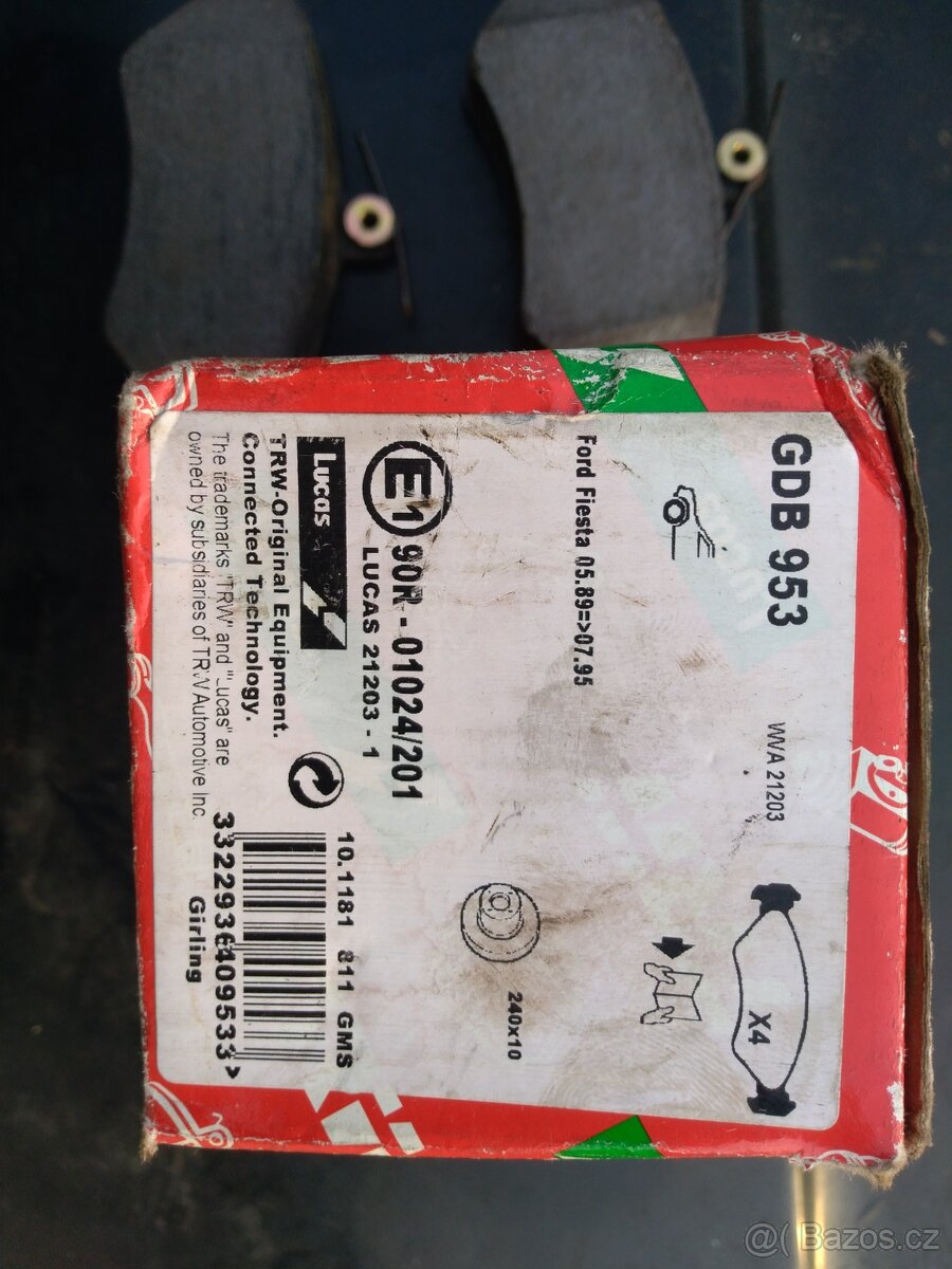 Nové brzdové destičky Ford Fiesta - 3