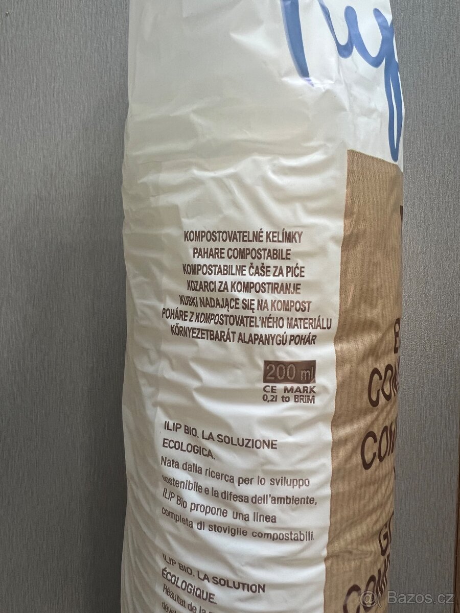 Kompostovatelné kelímky 200ml - 3