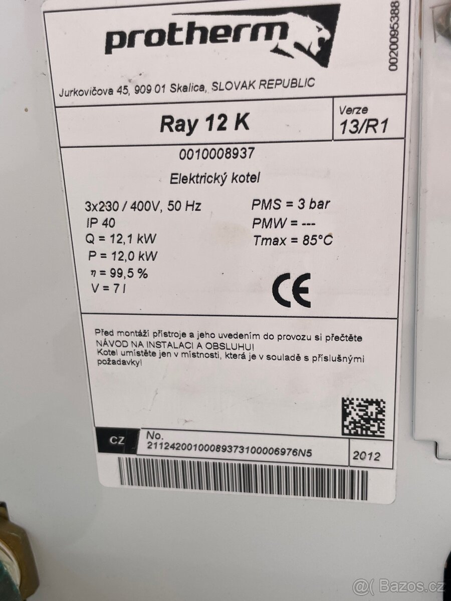 Elektrokotel Ray 12 K - 3