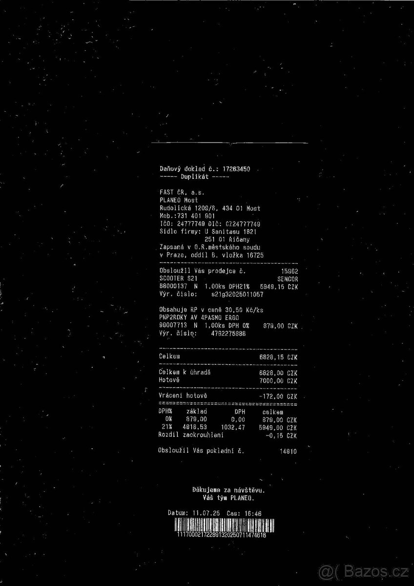 Elektrická koloběžka Sencor Scooter S21 zánovní prod.záruka - 3