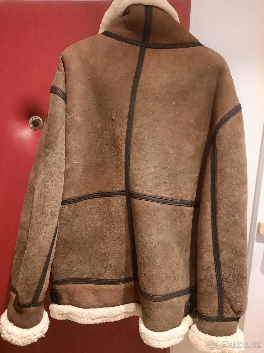 XL - Letecká bunda B3 USA Pilotka Beránek - 3