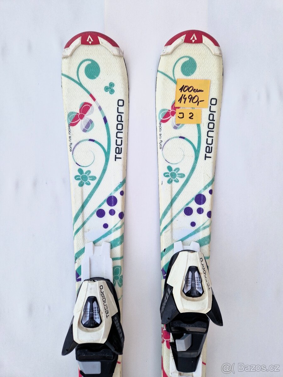 Dívčí lyže TECNOPRO Sweet 100 cm s vázáním do 45 kg - 3