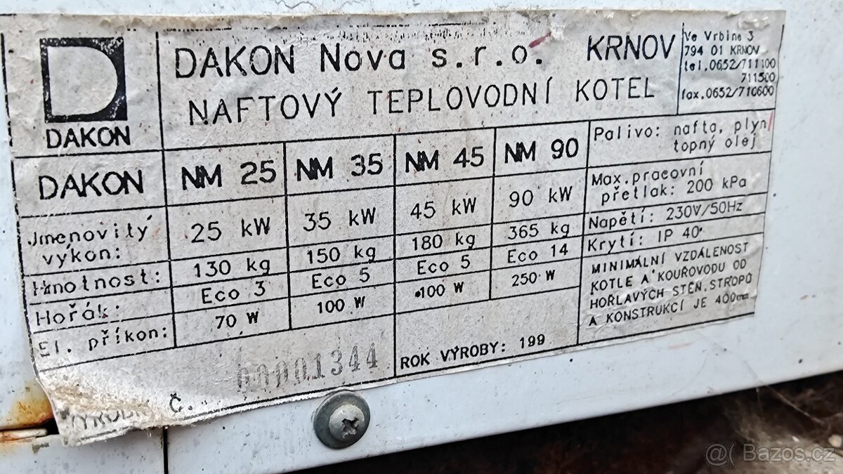 2x Kotel Lamborghini/Dakon NM45 na LTO nebo naftu - 3