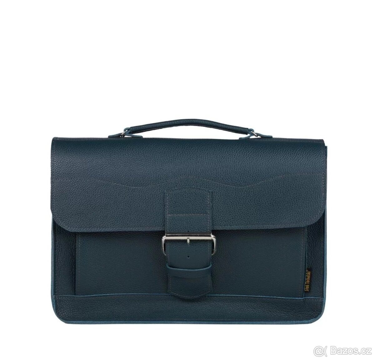 Kožená taška - tmavě zelená - NOVÁ - 3