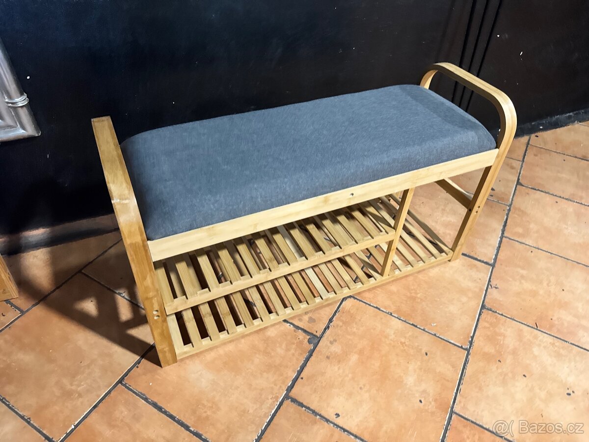 NOVÁ Hezká lavička-botník se sedákem - 3