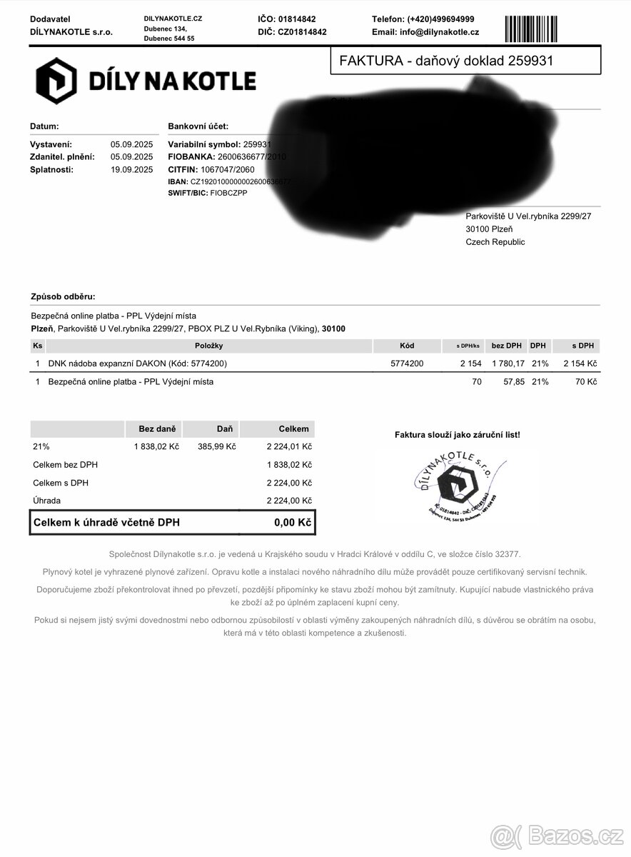 NOVÁ expanzní nádoba DAKON - 3