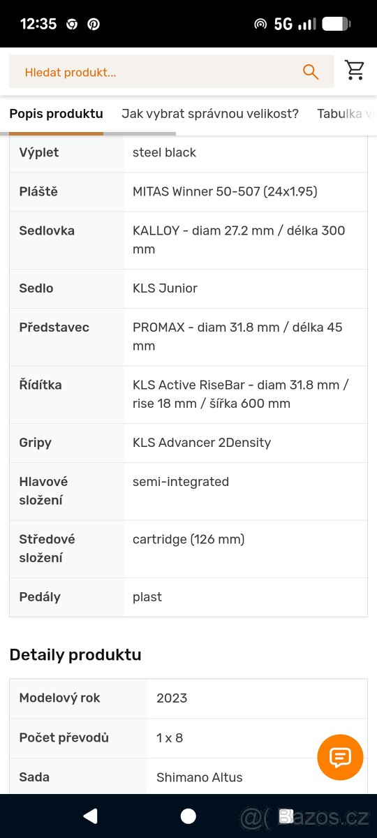 Kellys Marc 90 24 dětské kolo, modré - 3