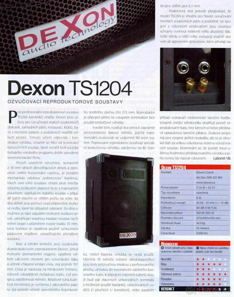 Dexon TS 1204 poloprofesionální repro - 3