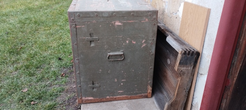 Vojenská transportní bedna TUF - ČSLA, industriální styl - 3